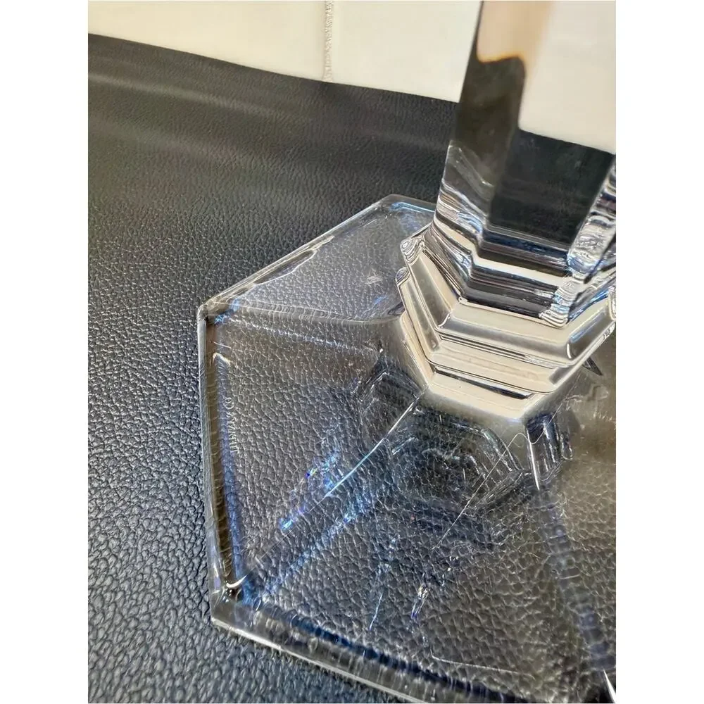 Tiffany & Co. Crystal Candlestick Holder 11”H